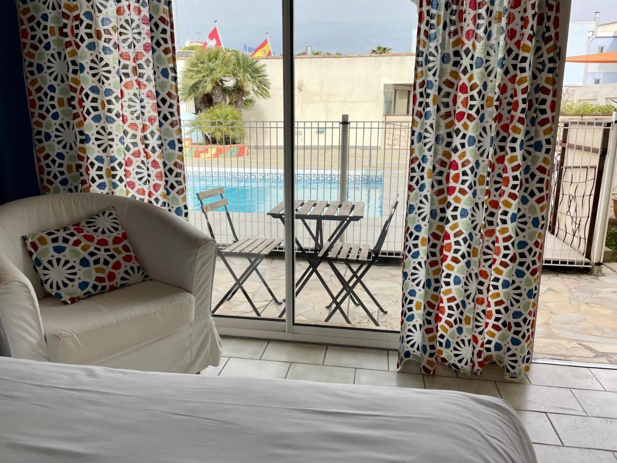 Amerique Hotel Palavas - Piscine - Plage Eksteriør bilde